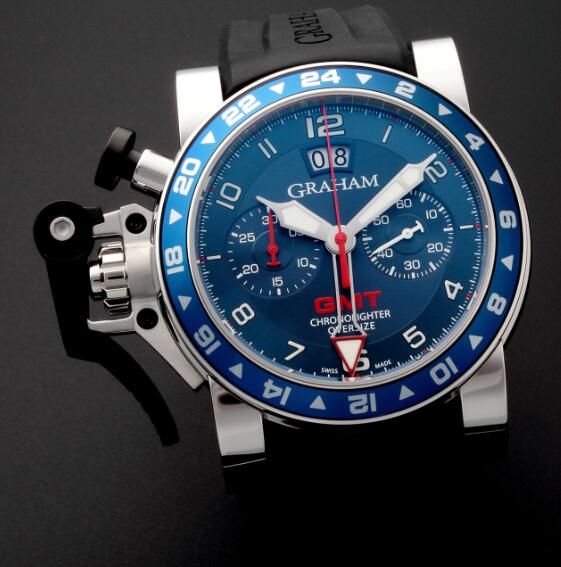 Graham Chronofighter Oversize GMT Blue 2OVGS.U06A Replica Watch